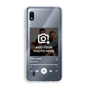 CaseCompany Music Player: Samsung Galaxy A10 Transparant Hoesje
