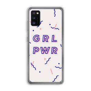 CaseCompany GRL PWR: Samsung Galaxy A41 Transparant Hoesje