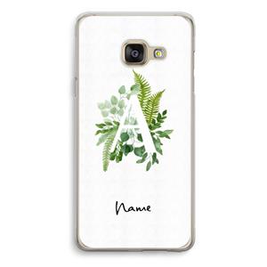 CaseCompany Green Brush: Samsung Galaxy A3 (2016) Transparant Hoesje