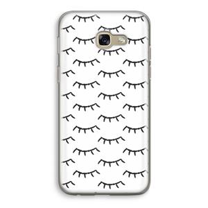 CaseCompany Wimpers: Samsung Galaxy A5 (2017) Transparant Hoesje