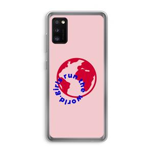 CaseCompany Run The World: Samsung Galaxy A41 Transparant Hoesje