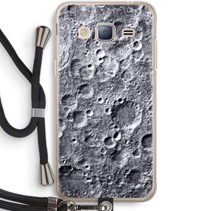 CaseCompany Maanlandschap: Samsung Galaxy J3 (2016) Transparant Hoesje met koord