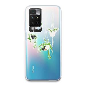 CaseCompany Hang In There: Xiaomi Redmi 10 Transparant Hoesje