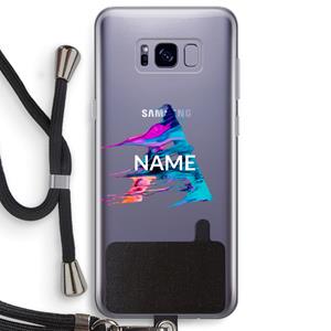 CaseCompany Abstract Spectrum: Samsung Galaxy S8 Plus Transparant Hoesje met koord