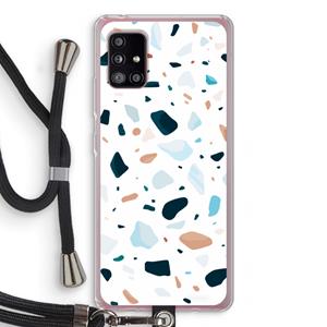 CaseCompany Terrazzo N°13: Samsung Galaxy A51 5G Transparant Hoesje met koord