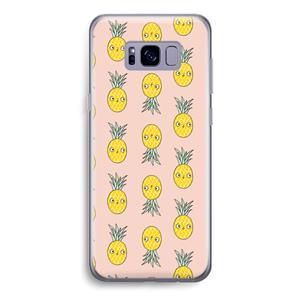 CaseCompany Ananas: Samsung Galaxy S8 Transparant Hoesje