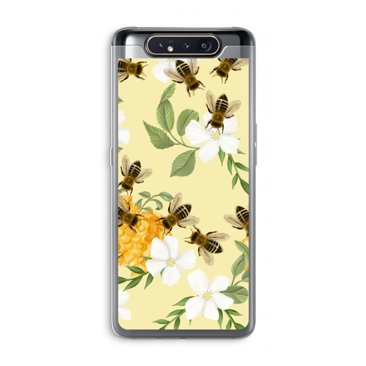 CaseCompany No flowers without bees: Samsung Galaxy A80 Transparant Hoesje
