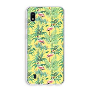 CaseCompany Flamingo party: Samsung Galaxy A10 Transparant Hoesje