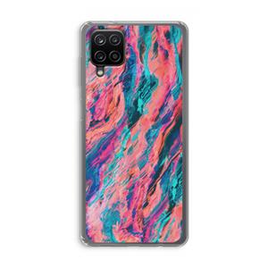 CaseCompany Electric Times: Samsung Galaxy A12 Transparant Hoesje