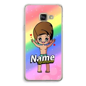 CaseCompany Chibi Maker man: Samsung Galaxy A3 (2016) Transparant Hoesje
