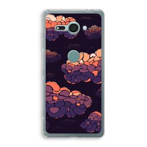 CaseCompany Patroon Wolken: Sony Xperia XZ2 Compact Transparant Hoesje