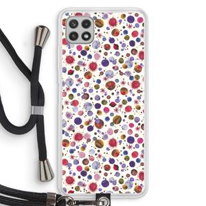 CaseCompany Planets Space: Samsung Galaxy A22 4G Transparant Hoesje met koord
