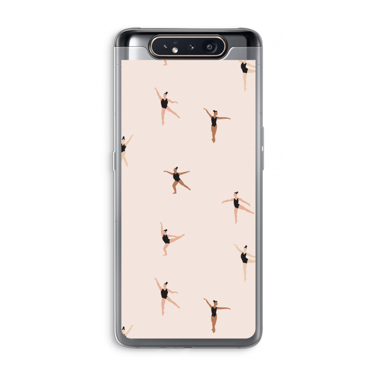 CaseCompany Dancing #1: Samsung Galaxy A80 Transparant Hoesje