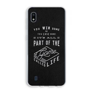 CaseCompany Life: Samsung Galaxy A10 Transparant Hoesje