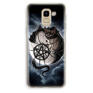CaseCompany Volle maan: Samsung Galaxy J6 (2018) Transparant Hoesje