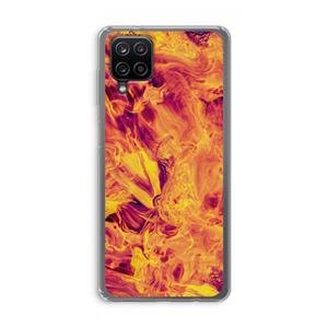 CaseCompany Eternal Fire: Samsung Galaxy A12 Transparant Hoesje