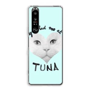 CaseCompany You had me at tuna: Sony Xperia 1 III Transparant Hoesje