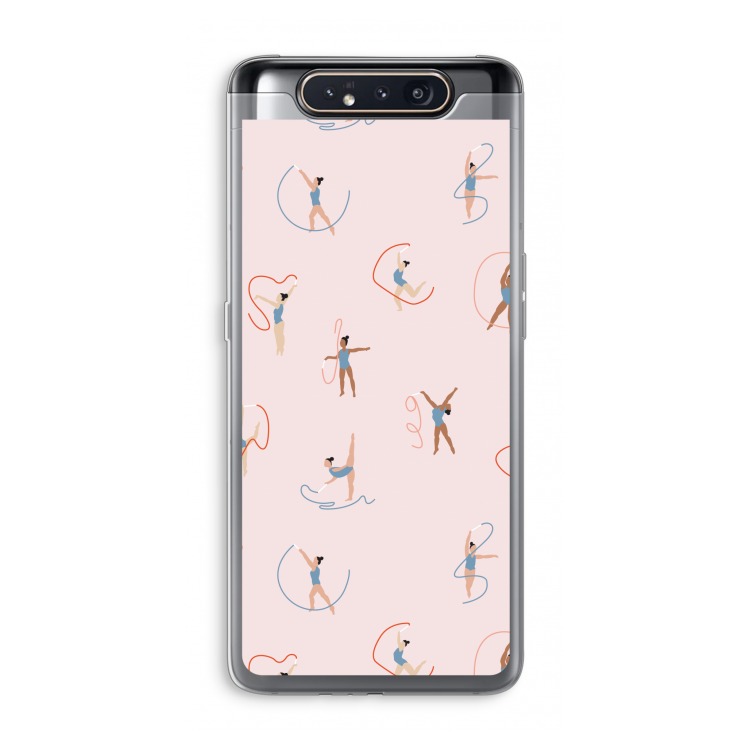 CaseCompany Dancing #3: Samsung Galaxy A80 Transparant Hoesje