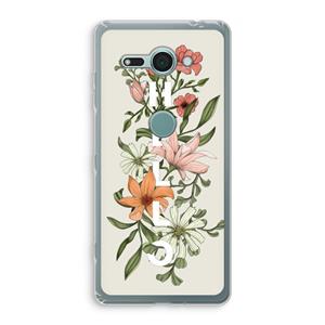 CaseCompany Hello bloemen: Sony Xperia XZ2 Compact Transparant Hoesje