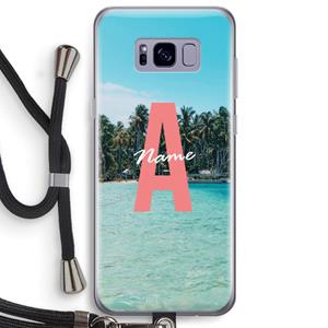 CaseCompany Pacific Dream: Samsung Galaxy S8 Plus Transparant Hoesje met koord