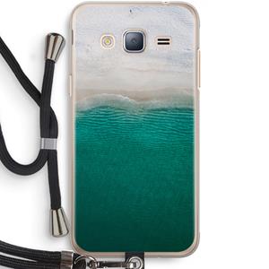 CaseCompany Stranded: Samsung Galaxy J3 (2016) Transparant Hoesje met koord