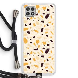 CaseCompany Terrazzo N°13: Samsung Galaxy A22 4G Transparant Hoesje met koord
