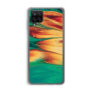 CaseCompany Green Inferno: Samsung Galaxy A12 Transparant Hoesje