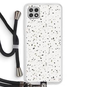 CaseCompany Terrazzo N°14: Samsung Galaxy A22 4G Transparant Hoesje met koord
