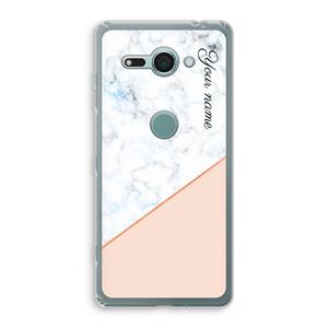 CaseCompany Marmer in stijl: Sony Xperia XZ2 Compact Transparant Hoesje