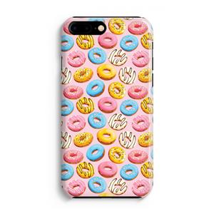 CaseCompany Pink donuts: Volledig Geprint iPhone 7 Plus Hoesje