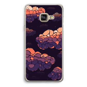 CaseCompany Patroon Wolken: Samsung Galaxy A3 (2016) Transparant Hoesje