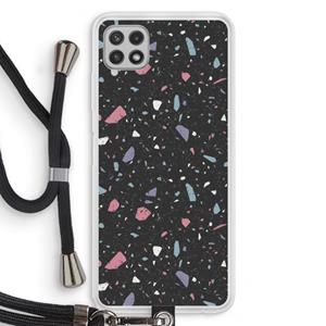 CaseCompany Terrazzo N°16: Samsung Galaxy A22 4G Transparant Hoesje met koord