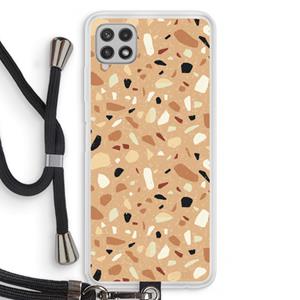 CaseCompany Terrazzo N°17: Samsung Galaxy A22 4G Transparant Hoesje met koord