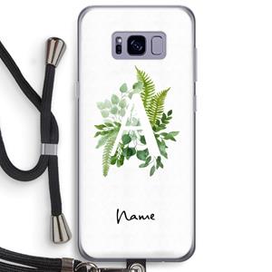 CaseCompany Green Brush: Samsung Galaxy S8 Plus Transparant Hoesje met koord