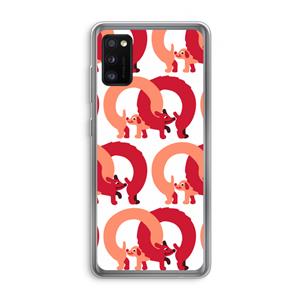 CaseCompany Dogs: Samsung Galaxy A41 Transparant Hoesje