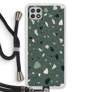 CaseCompany Terrazzo N°19: Samsung Galaxy A22 4G Transparant Hoesje met koord