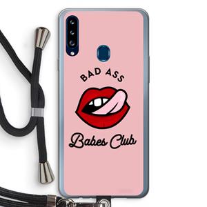 CaseCompany Badass Babes Club: Samsung Galaxy A20s Transparant Hoesje met koord