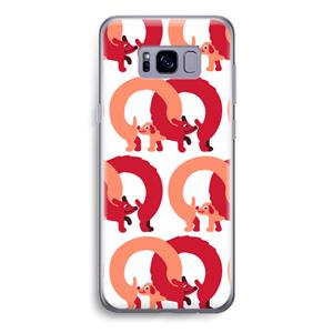 CaseCompany Dogs: Samsung Galaxy S8 Transparant Hoesje