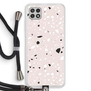 CaseCompany Terrazzo N°20: Samsung Galaxy A22 4G Transparant Hoesje met koord