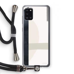 CaseCompany Baca: Samsung Galaxy A31 Transparant Hoesje met koord
