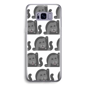 CaseCompany Cats: Samsung Galaxy S8 Transparant Hoesje