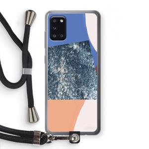 CaseCompany Billy: Samsung Galaxy A31 Transparant Hoesje met koord