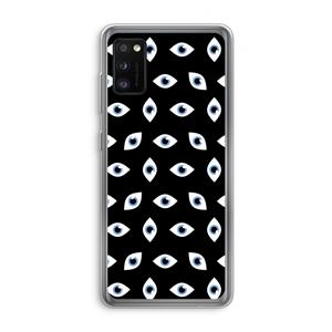 CaseCompany Eyes pattern: Samsung Galaxy A41 Transparant Hoesje