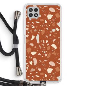 CaseCompany Terrazzo N°22: Samsung Galaxy A22 4G Transparant Hoesje met koord