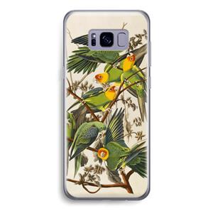 CaseCompany Carolinaparkiet: Samsung Galaxy S8 Transparant Hoesje