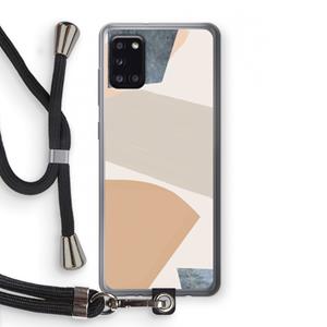 CaseCompany Formo: Samsung Galaxy A31 Transparant Hoesje met koord