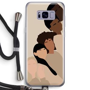 CaseCompany Sweet creatures: Samsung Galaxy S8 Plus Transparant Hoesje met koord