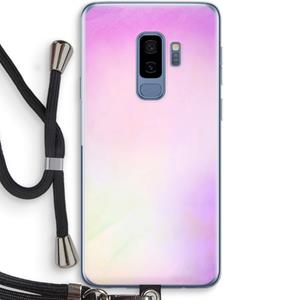 CaseCompany Flow mist pastel: Samsung Galaxy S9 Plus Transparant Hoesje met koord
