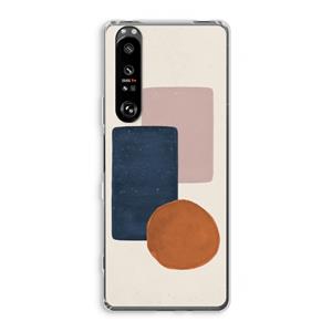 CaseCompany Geo #3: Sony Xperia 1 III Transparant Hoesje