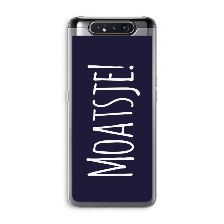 CaseCompany Moatsje!: Samsung Galaxy A80 Transparant Hoesje